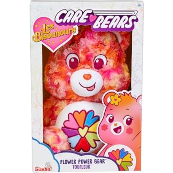 Simba Glücksbärchi Flower Power Bärchi, 35cm Plüschfigur mit Blütenmuster und Geschenkbox – Bild 4