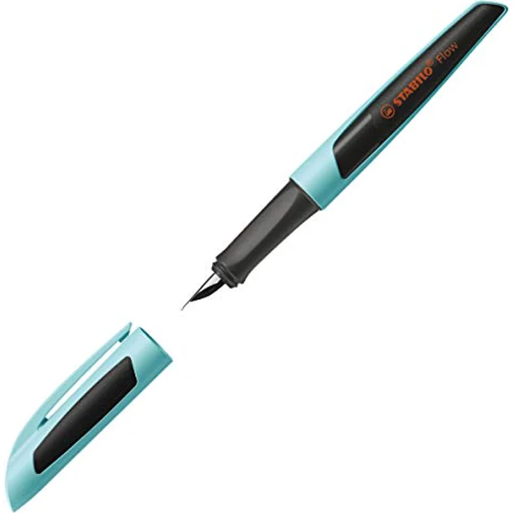 Füller - STABILO Flow SPORTY in hellblau/schwarz - Einzelstift - inklusive Patrone – Bild 2