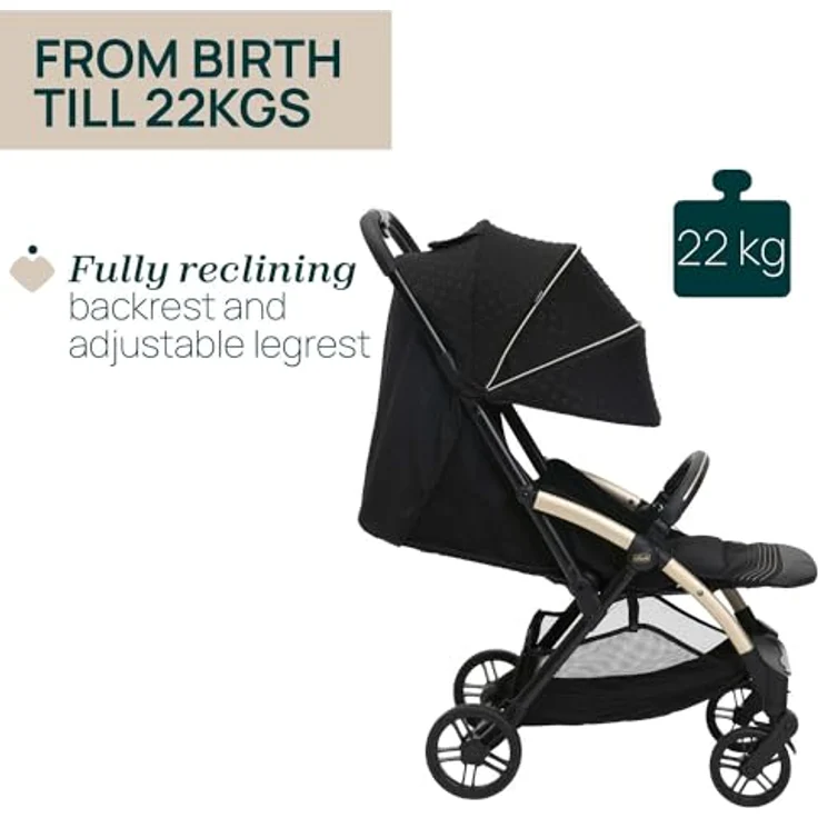 Chicco Buggy Goody Xplus, Schwarz, Einhand-Faltmechanismus, 47x86x106 cm, Kinderwagen – Bild 2