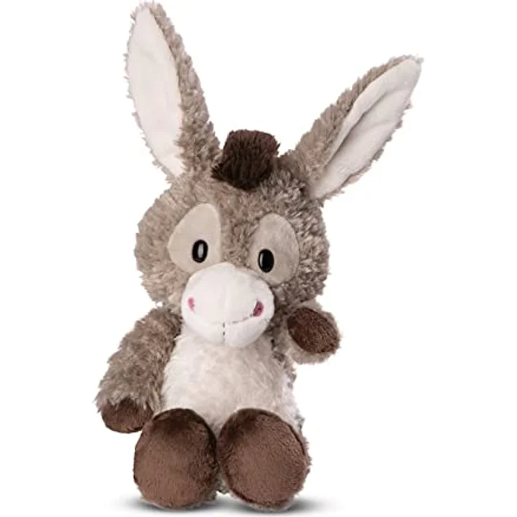 NICI 49034 Kuscheltier Esel Donkeylee 33cm grau schlenkernd-Nachhaltiges Stofftier aus weichem Plüsch, niedliches Plüschtier zum Kuscheln und Spielen, für Kinder & Erwachsene, tolle Geschenkidee – Bild 1