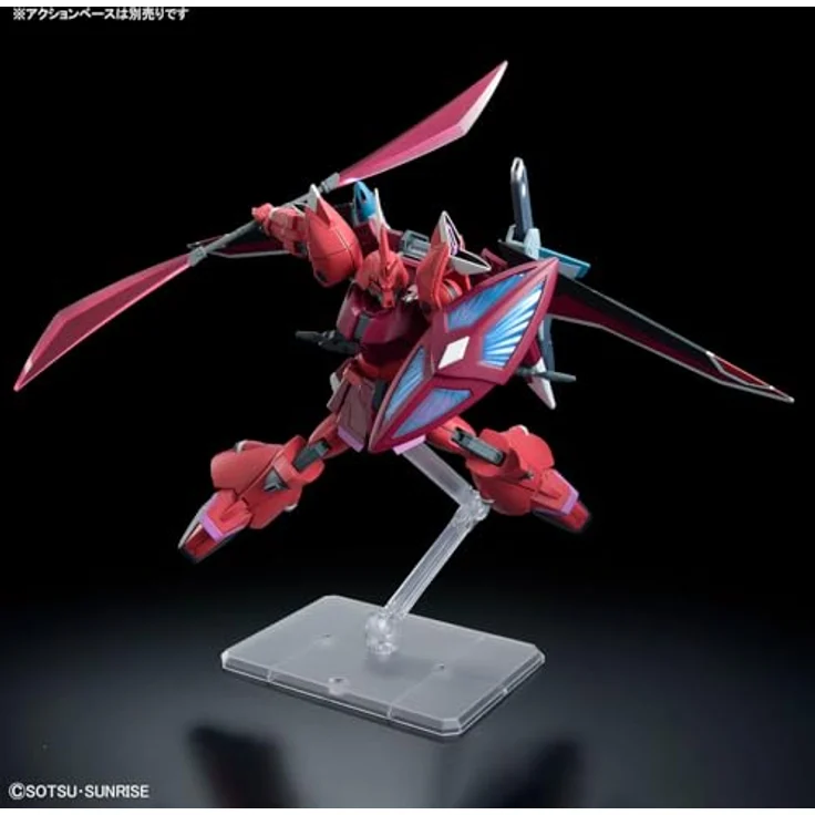Bandai Action Figur GELGOOG MENACE (LUNAMARIA HAWKE CUSTOM), bewegliche Bausatzfigur mit Seed Action System und Beam Naginata – Bild 7