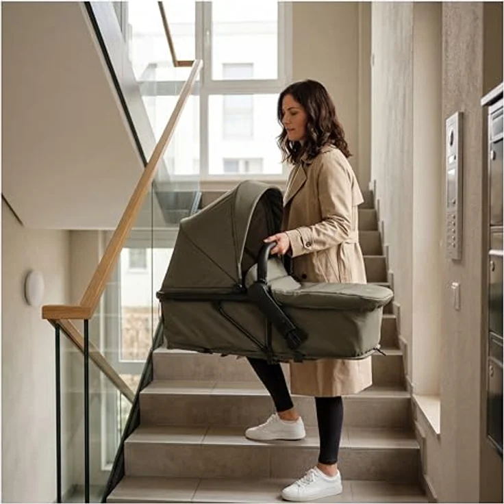 Hauck 2in1 Kinderwagen Convert N Care, Kombikinderwagen mit Babywanne und Sitzfunktion, Olive, inkl. Gratis Mobilitätsgarantie – Bild 12