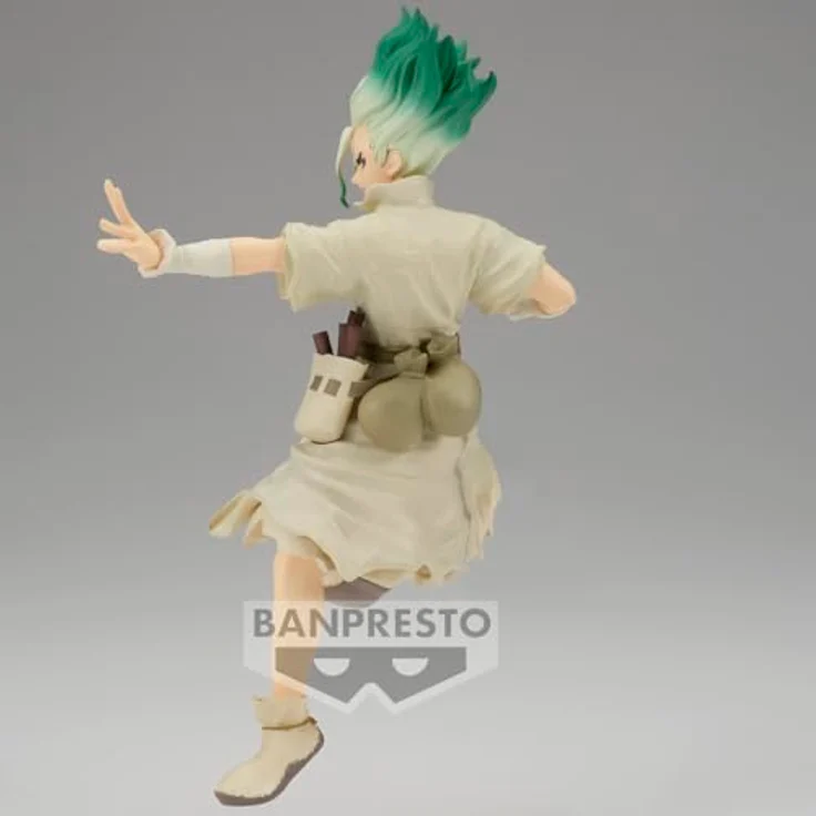 Banpresto Dr. Stone Figure of Stone World Senku Ishigami II, 15 cm detailgetreue Sammelfigur aus dem Manga Dr. Stone – Bild 3
