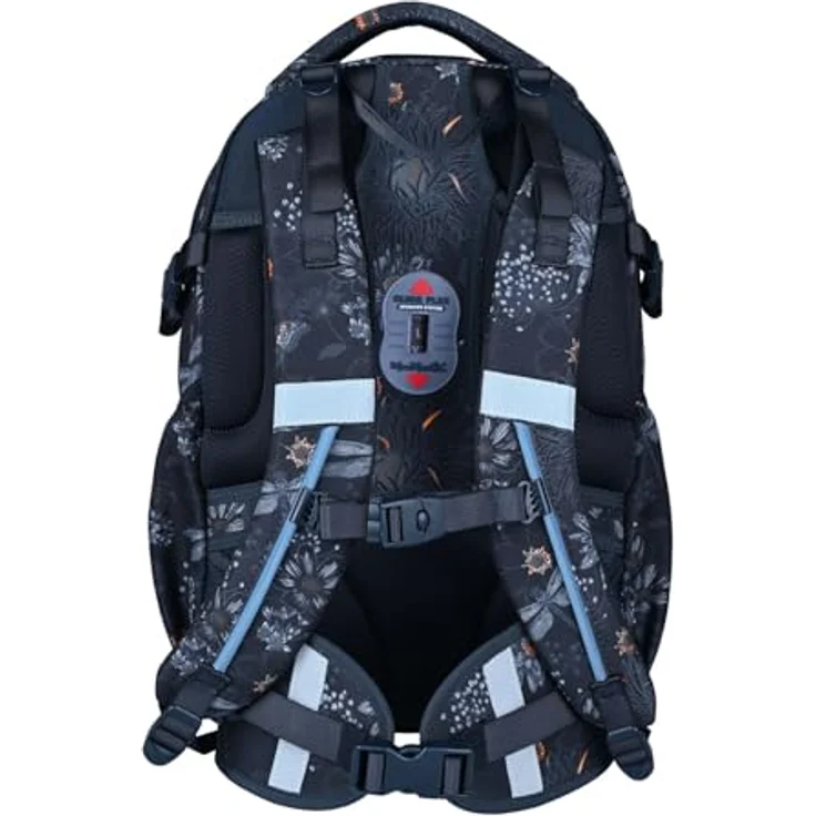McNeill Schulranzen Luca 2.0, 2-tlg. Set aus Polyester, 3 Hauptfächer, ergonomisches Rückensystem, Farbe moray – Bild 4