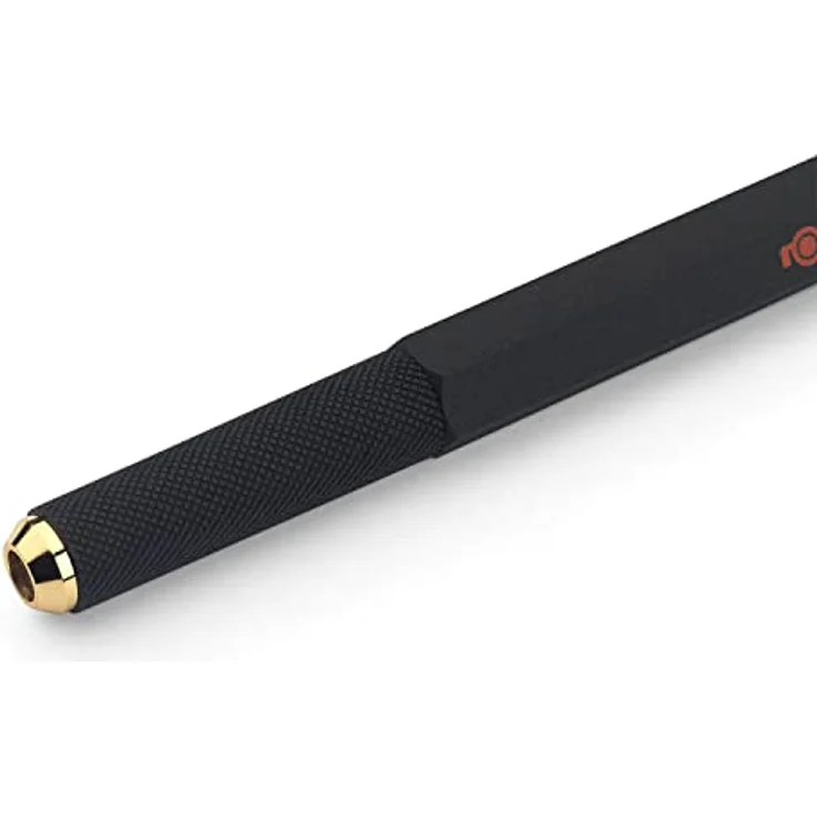 Rotring Kugelschreiber 800 M, massiver Metallschaft im Sechskant-Design, 24K goldplattierte Zierteile, Schwarz-Rot – Bild 2