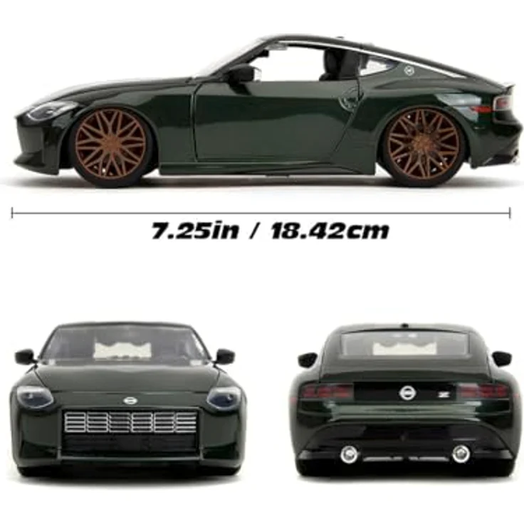 Jada Toys Fast and Furious 2023 Nissan Z Modellauto, grau, detailgetreues Film-Auto aus Fast & Furious 10, Maßstab 1:24 mit öffnenden Teilen, für Sammler ab 8 Jahren – Bild 3
