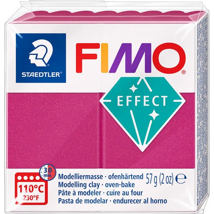 FIMO Modelliermasse Effect 8010 Metallic, 57 g - kreatives Modellieren mit hochbrillantem Metallic-Glanz
