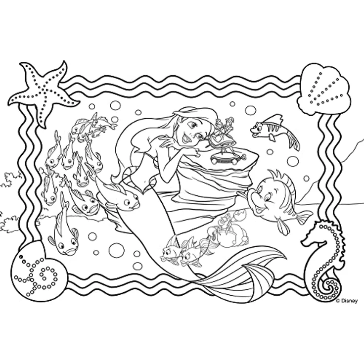 Lisciani DISNEY Puzzle Ariel, doppelseitiges Großformat-Puzzle mit 250 Teilen, fördert Kreativität und Geschicklichkeit, ab 7 Jahren – Bild 3