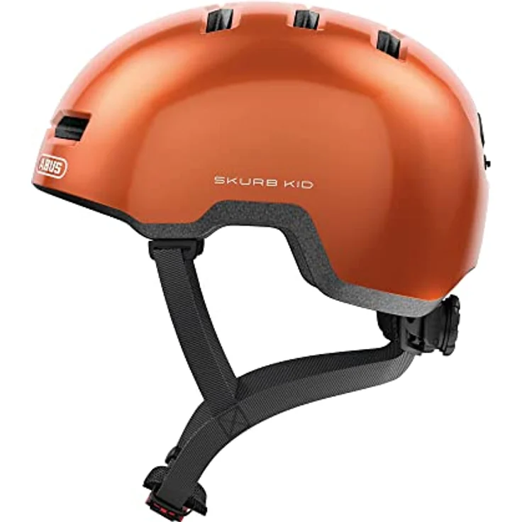 ABUS Kinderhelm Skurb Kid - robuster Fahrradhelm im Skater-Look mit Platz für einen Zopf und vielfältigen Designs - für Mädchen und Jungen - Orange, Größe M – Bild 1