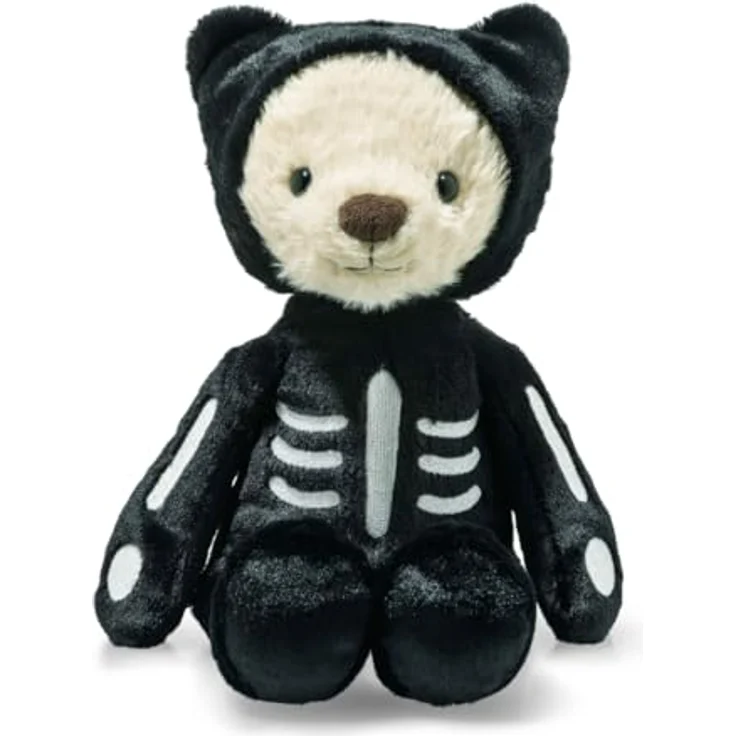 Steiff Kuscheltier Mr. Bones Teddybär, 34 cm Plüschtier in Mehrfarbig, weicher Plüsch, für Kinder, Halloween-Fans, waschbar bei 30 °C – Bild 1