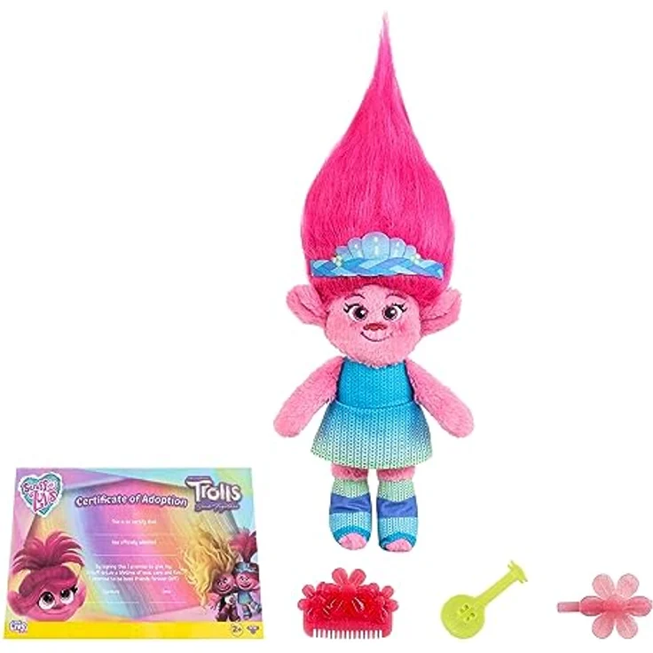 Little Live Pets Scruff-a-Luvs Trolls-Puppe, mit Enthüllung, waschbar und stylbar, 3 Varianten (Poppy, Viva, Poppy als Braut) – Bild 3