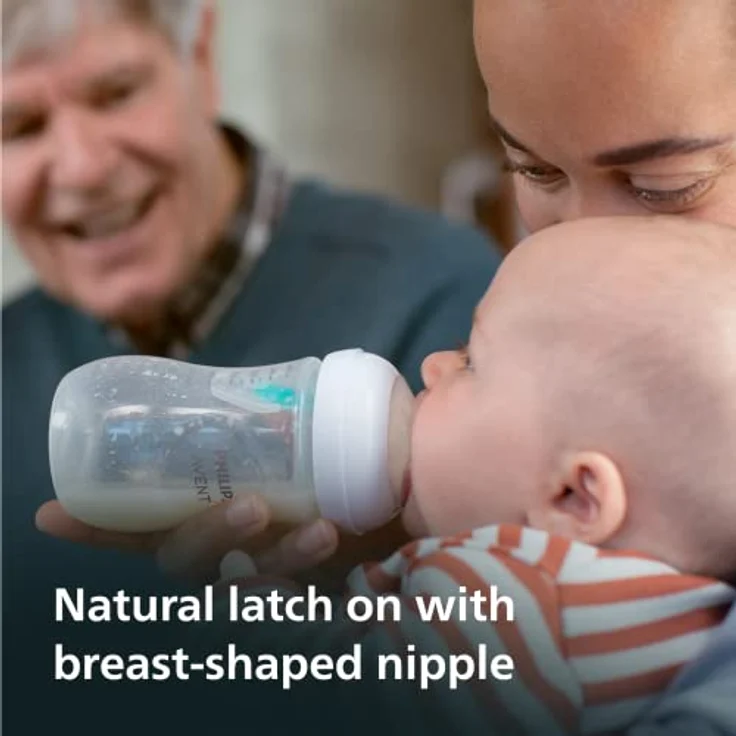Philips Avent Natural Response AirFree SCY673/01 Babyflasche 1 m+, Flow 3, 260 ml, ergonomisches Design zur Förderung der Saugeraktivität – Bild 4