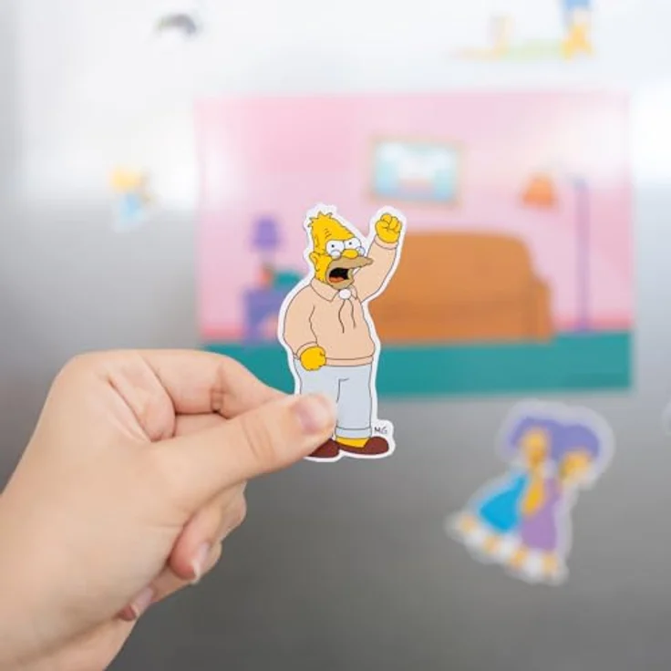 Grupo Erik The Simpsons Die-cut Magnet Set, hochwertige Sammlermagnete mit ikonischen Charakteren und Szenen – Bild 5