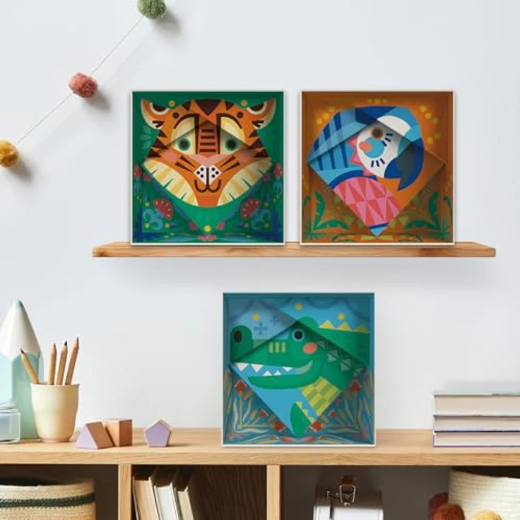 Ravensburger Malen nach Zahlen CREART Do it together Papagei, Malvorlage ab 7 Jahren mit Acrylfarben und Pinseln, 20 cm x 20 cm – Bild 3