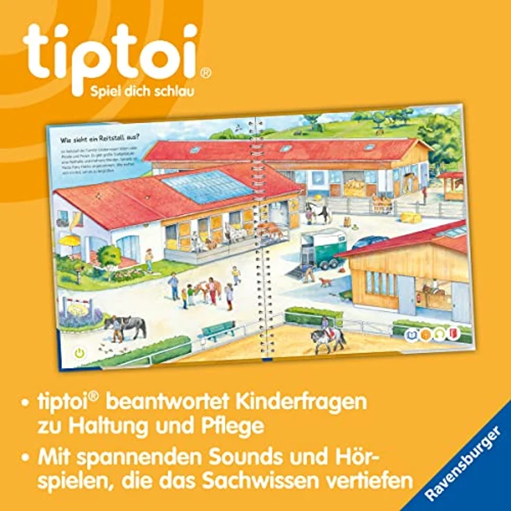 Ravensburger tiptoi® Buch - Wieso? Weshalb? Warum? - Wir entdecken Pferde und Ponys mit interaktiven Lerninhalten für Kinder – Bild 5