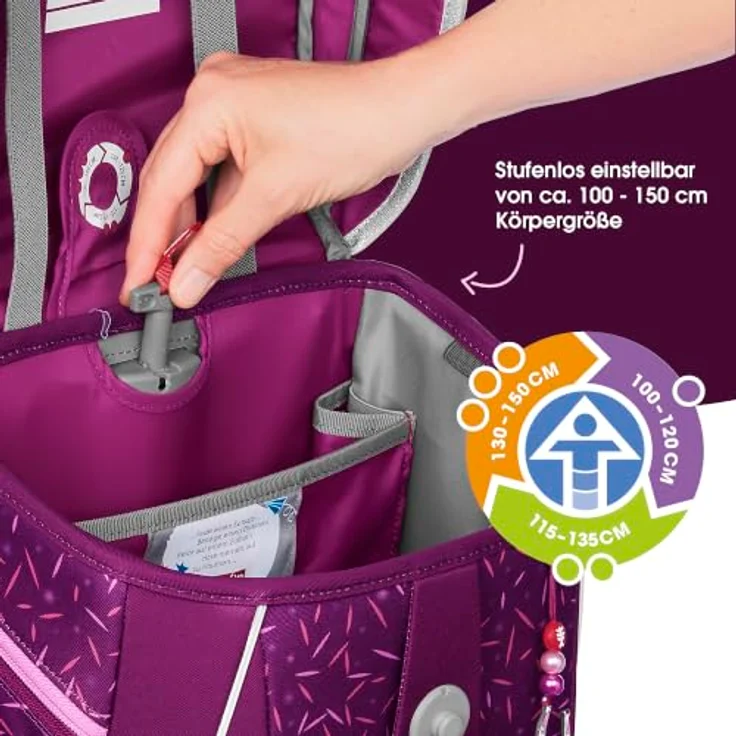 Step by Step Schulranzen SPACE Schulranzen-Set, Mehrfarbig mit ergonomischem Design und hohem Stauraum – Bild 6