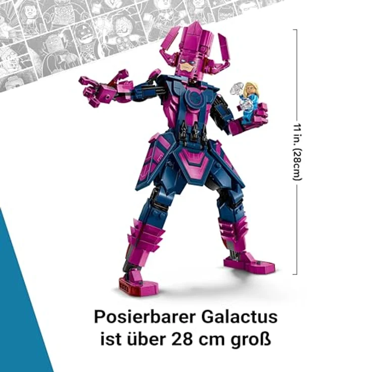 LEGO Marvel 76316 - Fantastic Four vs. Galactus, 427-teiliges Baufiguren-Set ab 9 Jahren mit 28 cm großer Galactus-Figur – Bild 8