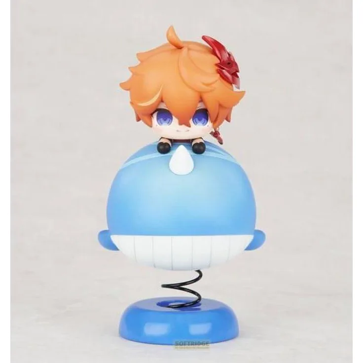 Apex Genshin Impact PVC Statue Tartalinga/Child Chibi Chara Yurayura Stand, 11 cm, detailreiche Ausführung mit Base in Fensterbox