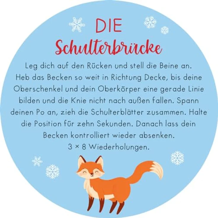 Ars Edition Adventskalender in der Dose, Christmas Fitness mit 24 Übungskarten für Home-Workouts – Bild 6