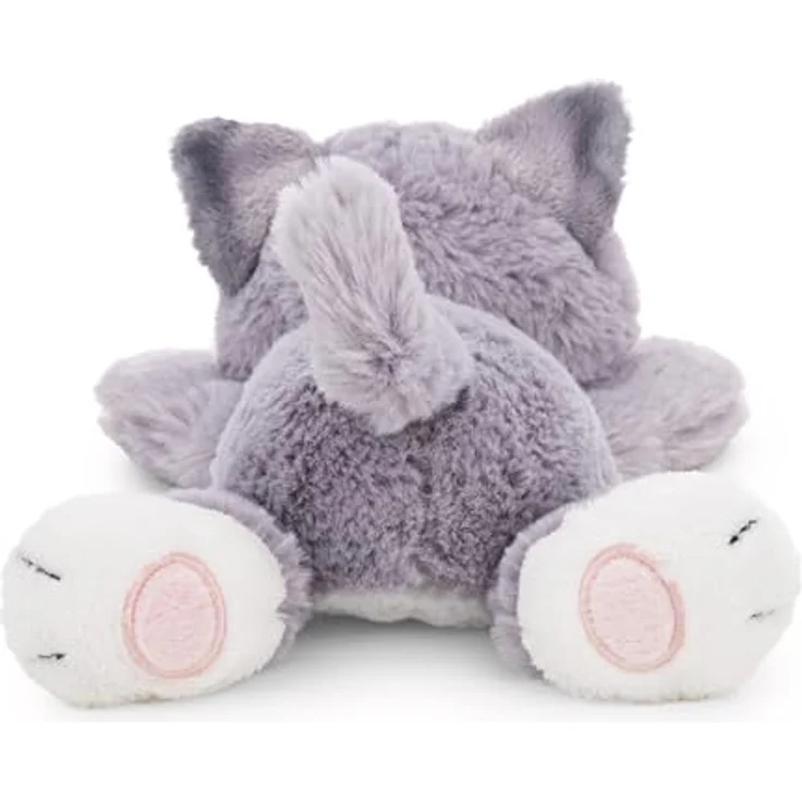 NICI Kuscheltier Katze liegend grau, 20 cm flauschiges Plüschtier aus recyceltem Material – Bild 4