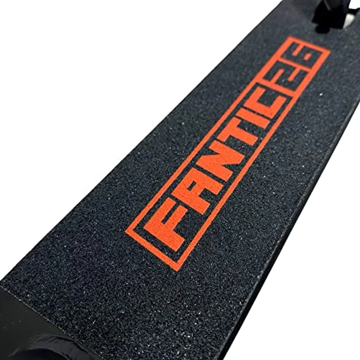 Fantic26 Stuntscooter Fantic26 Stunt-Scooter Griptape 58,5cm x 15,5cm Schwarz/Orange - Reißfestes PVC Material, Individuell anpassbar, Extra starker Kleber – Bild 3