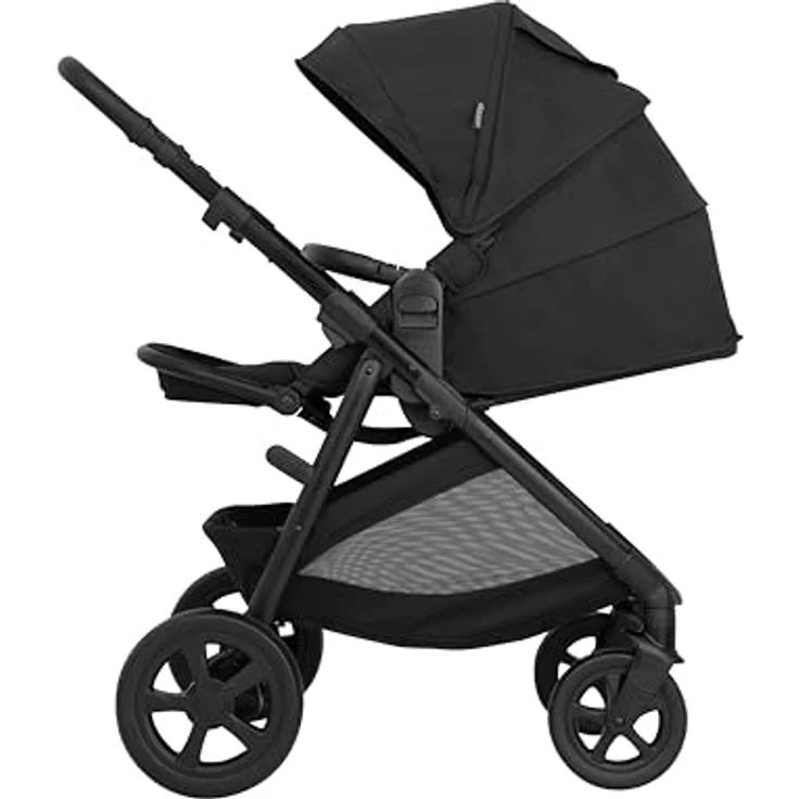Graco 3in1 Kombi-Kinderwagen-Set Near2Me DLX, belastbar bis 22 kg, inkl. Babywanne, Babyschale SnugLite & Regenschutz, Farbe Midnight, mit Gratis Mobilitätsgarantie – Bild 8