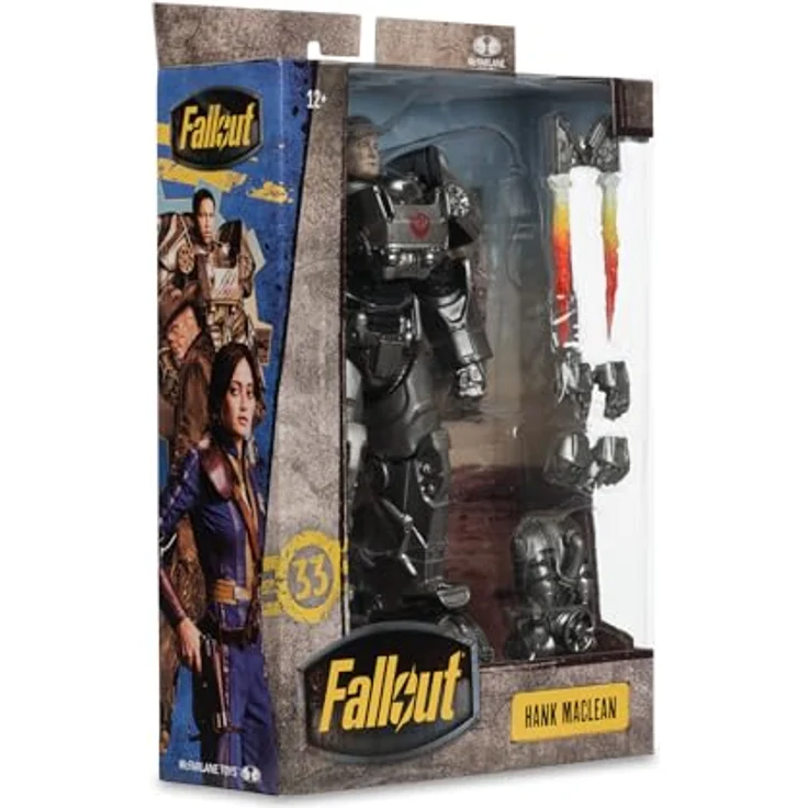 McFarlane Fallout Actionfigur Hank MacLean, 19 cm detailreiche Sammelfigur mit Zubehör und Base – Bild 8