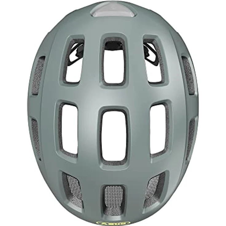 ABUS Fahrradhelm Youn-I 2.0 - mit Licht für Kinder, Jugendliche und Junge Erwachsene - Mädels Jungs - Grau, Größe S, Grau (cool Grey), S (48-54 cm) – Bild 4