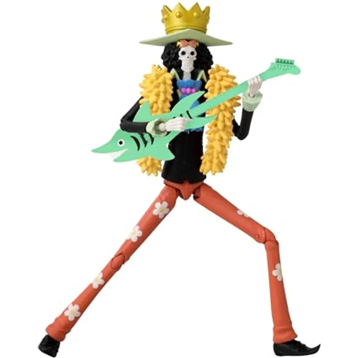 Bandai Anime Heroes - One Piece Figur 17 cm Brook - Sammlerfigur mit Zubehör, Charakter aus der Serie "One Piece" – Bild 1