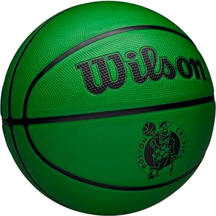 Wilson NBA Team Tribute Solid Basketball, Boston Celtics, langlebige dreischichtige Konstruktion mit integriertem Design – Bild 2