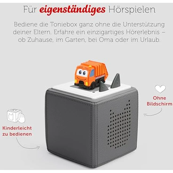 tonies Hörspielfigur Sing Kinderlieder - Milo, das Müllauto-Kind & seine Freunde, über 60 Minuten brandneue Lieder, Stadtthemen, Müll und Verkehr – Bild 2