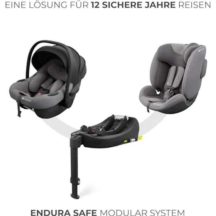 KinderKraft I-FIX ENDURA SAFE, Kindersitz für Kinder, grau – Bild 11