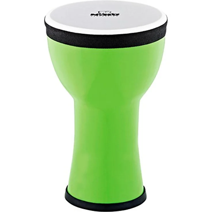 Nino Mini Djembe Green Apple, Rhythmusinstrument mit 15,2 cm Spielfläche und 26,7 cm Höhe, Kunststoffkorpus und -fell, ideal für Kleinkinder – Bild 2