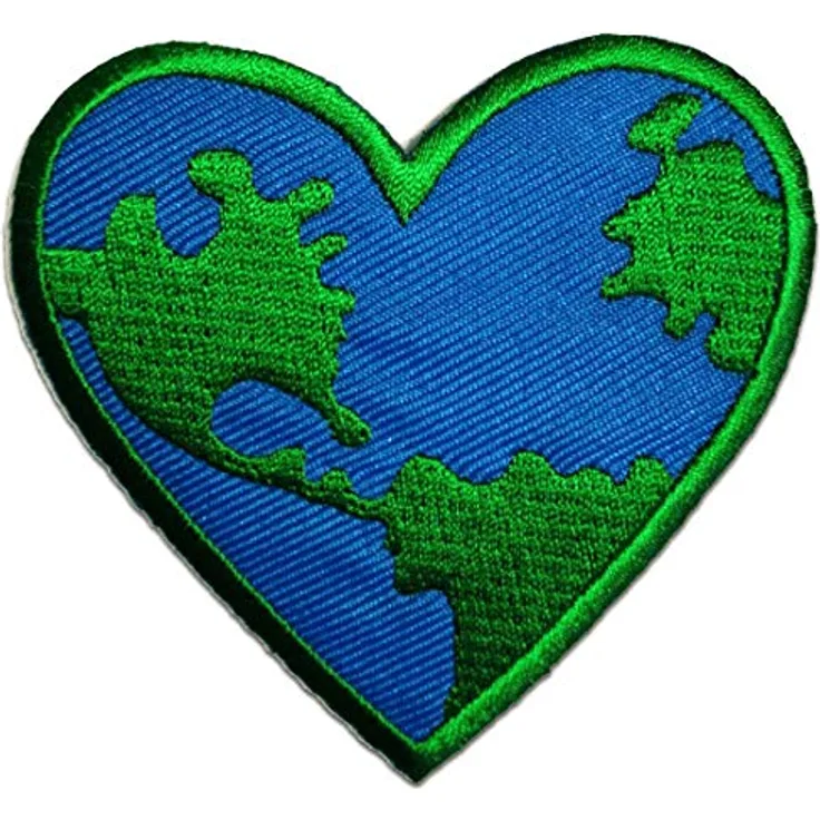 Peace on earth - Aufnäher, Bügelbild, Aufbügler, Applikationen, Patches, Flicken, zum aufbügeln, Größe: 7,2 x 7,2 cm