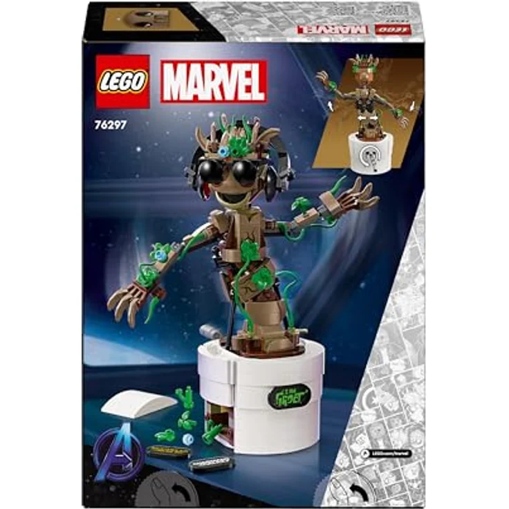 LEGO® Konstruktionsspielsteine Tanzender Groot (76297), LEGO Super Heroes, (459 St), Made in Europe – Bild 11
