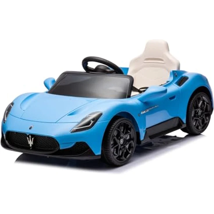 Sun Baby Kinder Elektroauto Maserati GT Cabrio Kinderauto blau, 12V, 2 Motoren, MP3, Fernsteuerung, Sicherheitsgurte – Bild 1