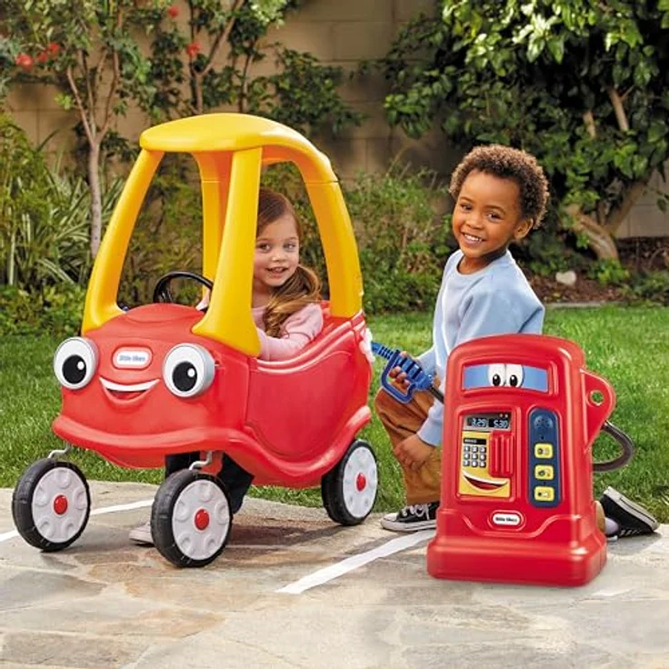 Little Tikes Cozy Tankstelle. Kleine Spielzeugtankstelle für die Cozy Coupe Aufsitzautos. Mit Soundeffekten. Ab 18 Monaten – Bild 3