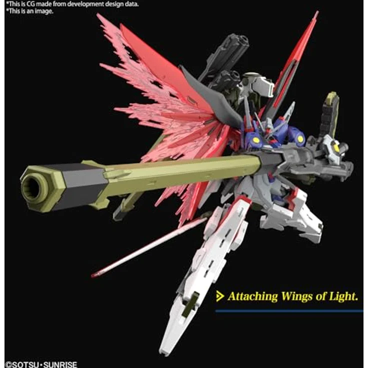 Bandai Gundam Zestaw Modelarski HG 1/144 Destiny Gundam Spec II mit Zeus Silhouette, inklusive Waffen und Effektteilen – Bild 6