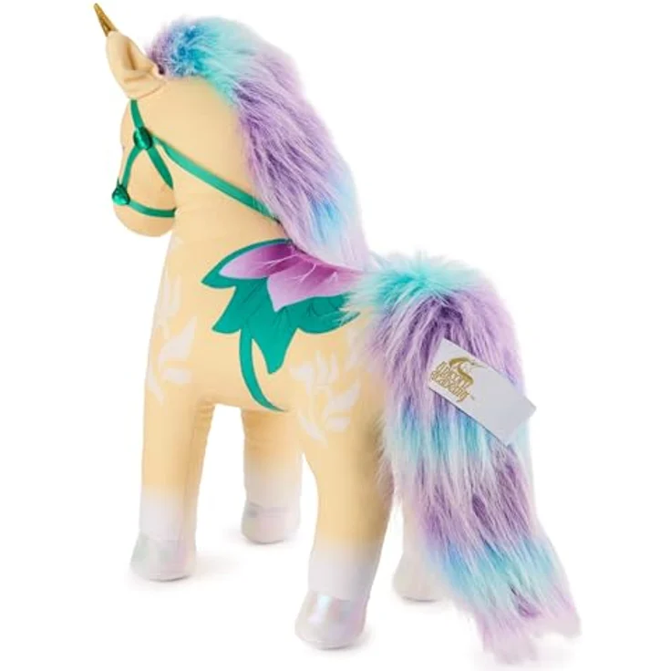 Unicorn Academy Leaf Plüschtier, Einhorn-Spielzeug aus weichem Plüsch, gelb, 38 cm, geeignet für Mädchen ab 1 Jahr – Bild 5