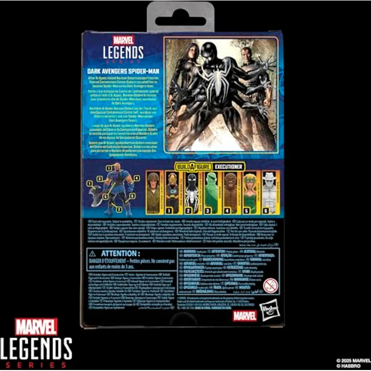 Marvel Legends Series Dark Avengers Spider-Man, 15 cm Action-Figur mit 3 Accessoires und Build-A-Figure Element – Bild 3