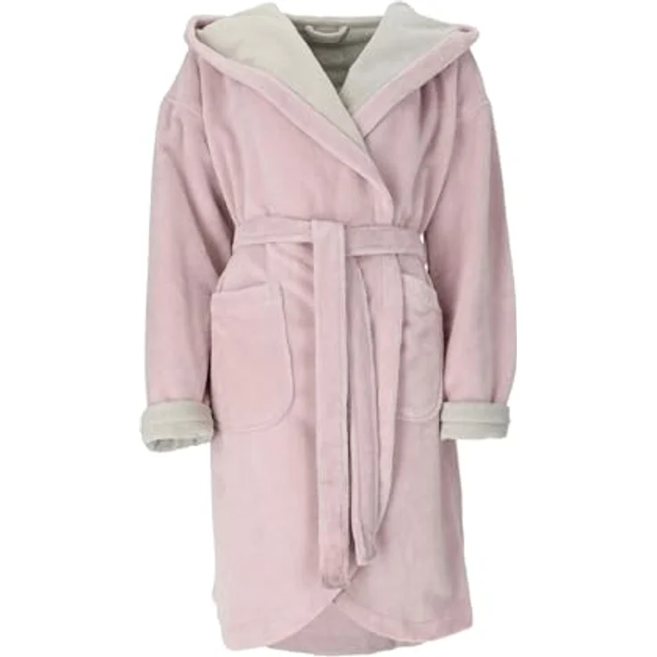 Vossen Bademantel Runa, Rosa, leichter Baumwoll-Viskose-Mix, hautfreundlich und strapazierstark, für Damen – Bild 1
