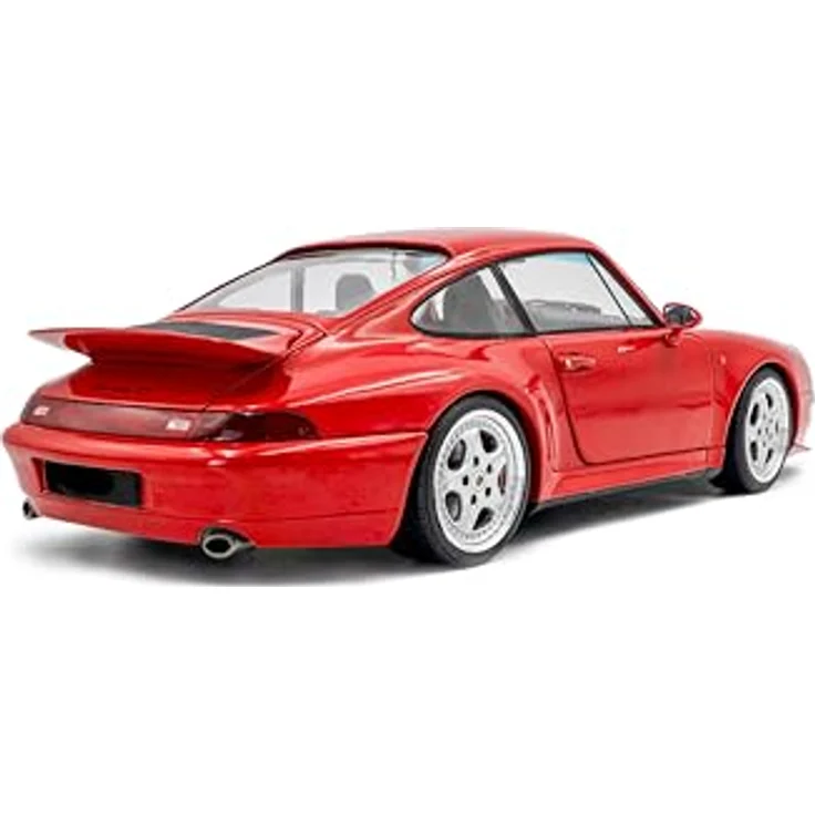 Solido 1:18 Porsche 911 (993) Carrera RS, Miniaturauto in Indischrot, Modellfahrzeug von 1997 – Bild 3