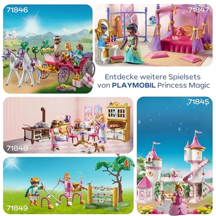 PLAYMOBIL 71845 Prinzessinenschloss mit Königspaar und Perserkatze - Playmobil Princess Magic – Bild 5