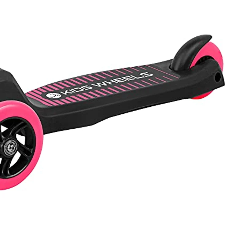 Rebel Dreirad-Roller REBEL Kids Wheels PINK, 3 Räder, Höhenverstellung, rutschfeste Plattform – Bild 3