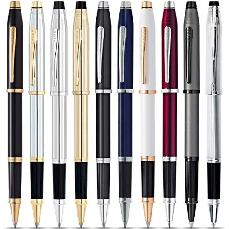 Cross Century Rollerball, eleganter Schreibstift mit dokumentenechter Gel-Tinte, Strichbreite 0,7 mm, Schwarz, inklusive Geschenkbox – Bild 4