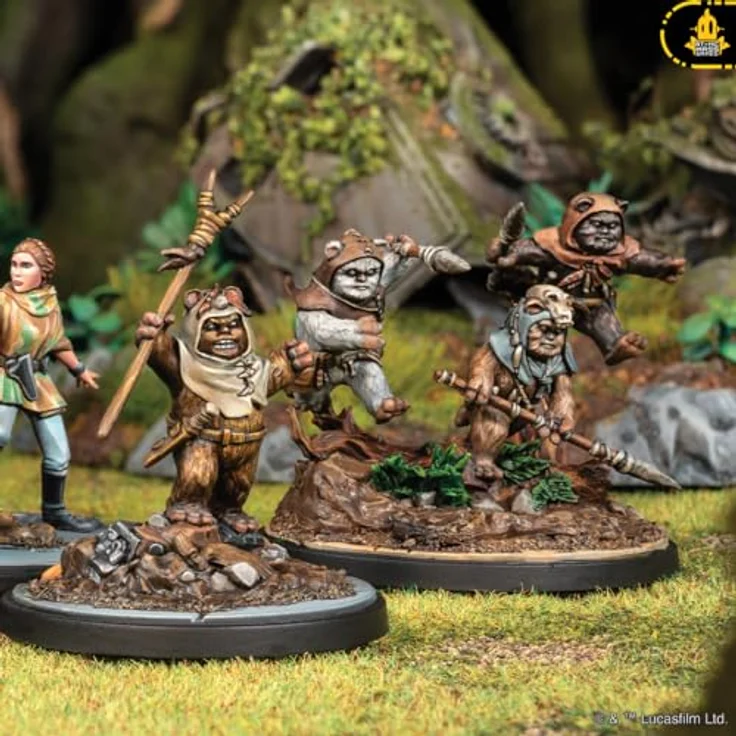 Atomic Mass Games Star Wars Shatterpoint - Squad-Pack "Ee Chee Wa Maa!" mit Ewoks, Skirmish-Miniaturenspiel (Deutsch) – Bild 7
