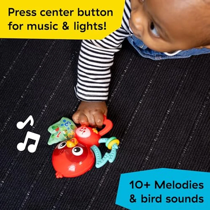 Baby Einstein Roxy’s Bright Flight, Multisensorisches Musikspielzeug mit Lichtern & 10+ Melodien, ab 3 Monaten, 13,2 x 13,4 x 5,4 cm – Bild 2
