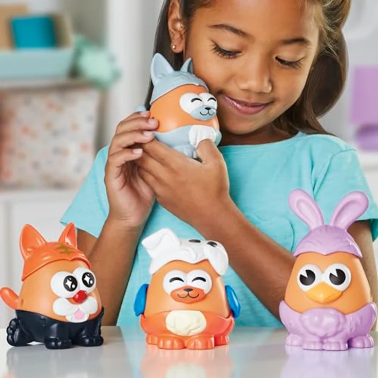 Mr. Potato Head Potato Head Tierische Knollen Spielzeugset, 31 Teile mit 4 Kartoffelkörpern für kreative Tierkreationen, geeignet für Kleinkinder ab 2 Jahren – Bild 4