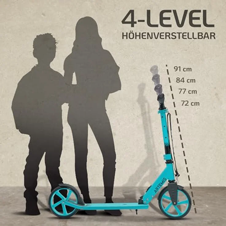 Apollo Artemis City Scooter, klappbar und höhenverstellbar, für Kinder ab 6 Jahren, mit robustem Rahmen und Big Wheels – Bild 7