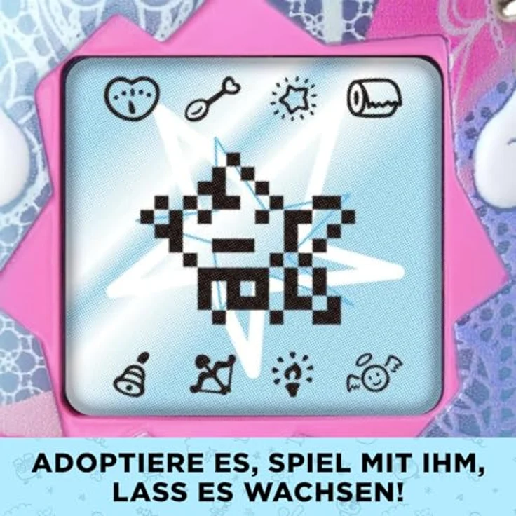 Bandai Tamagotchi Angel, Interaktives Haustier mit Lernspiel-Funktion, Pink – Bild 3
